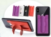 Fast-Snap Soft Silicon Mobile Device Wallet-Pocket/Stand