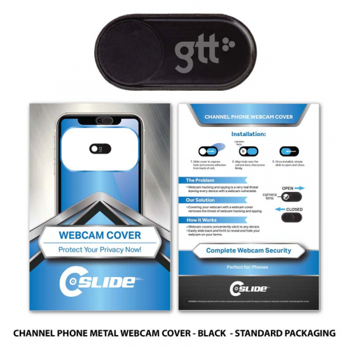 Webcam Cover Channel Phone Metal with Standard Packaging