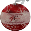 Offset Print Custom Ornament On Stainless Steel With Epoxy Dome - 1 sided 2