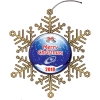 Digistock Brass Etched Ornaments - Snowflake