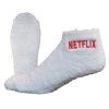Fuzzy Footie Tread Sock w/Direct Embroidery and Slip Resistant Grippers