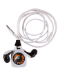 Zipper Ear Buds With Pull - White