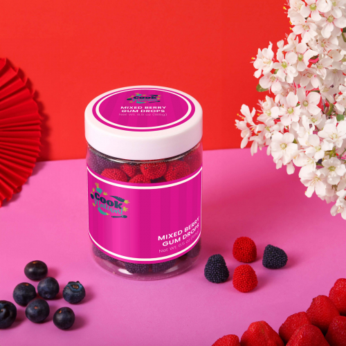 Mixed Berry Gum Drops: Large Jar