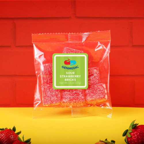 Sour Strawberry Bricks: Taster Packet